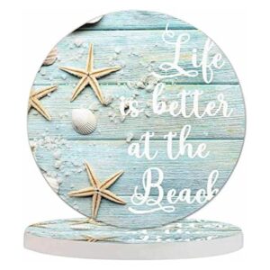 Pznen Life is Better at The Beach Posavasos para