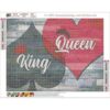 PDSLAIKE Kits de pintura de diamantes King Queen Kit de