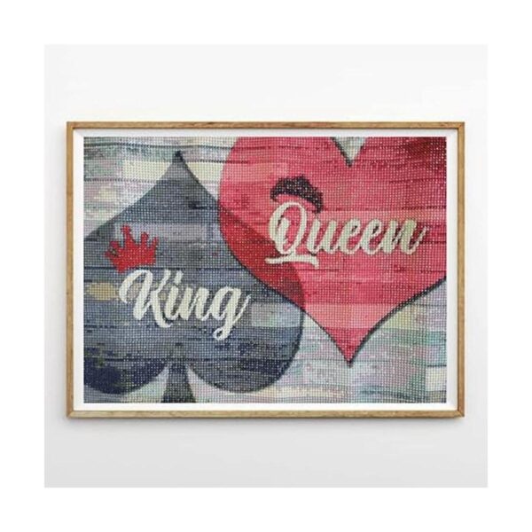 PDSLAIKE Kits de pintura de diamantes King Queen Kit de
