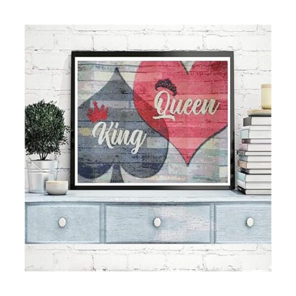 PDSLAIKE Kits de pintura de diamantes King Queen Kit de
