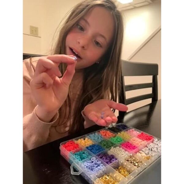 Juego de 4000 cuentas de arcilla para hacer joyas_5