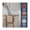 CleverMade Cesta plegable de tela para lavandería