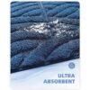 Color G Alfombra de baño absorbente para ducha 20 x 32