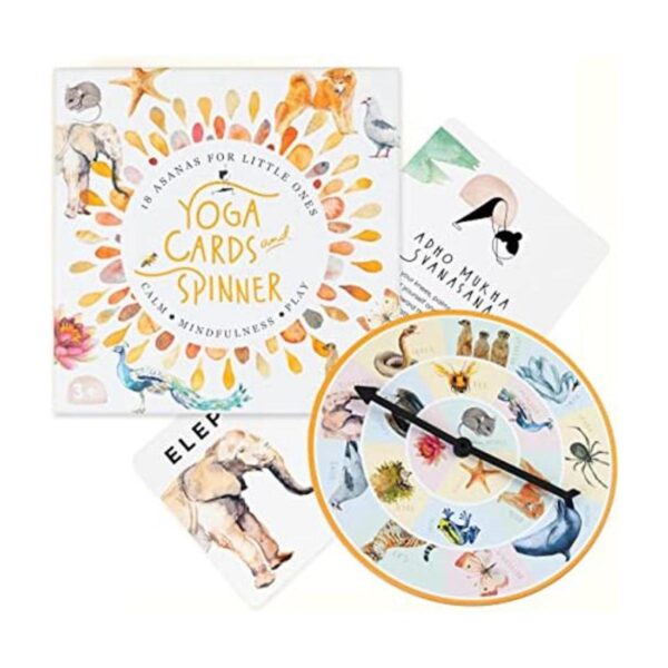 BONBALOO Tarjetas de yoga y juego giratorio para niños_1