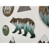 Letrero de pared de oso forestal temática de bosque de