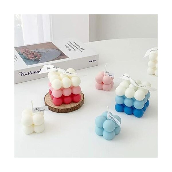 Moldes de silicona para velas 3 piezas molde de burbujas