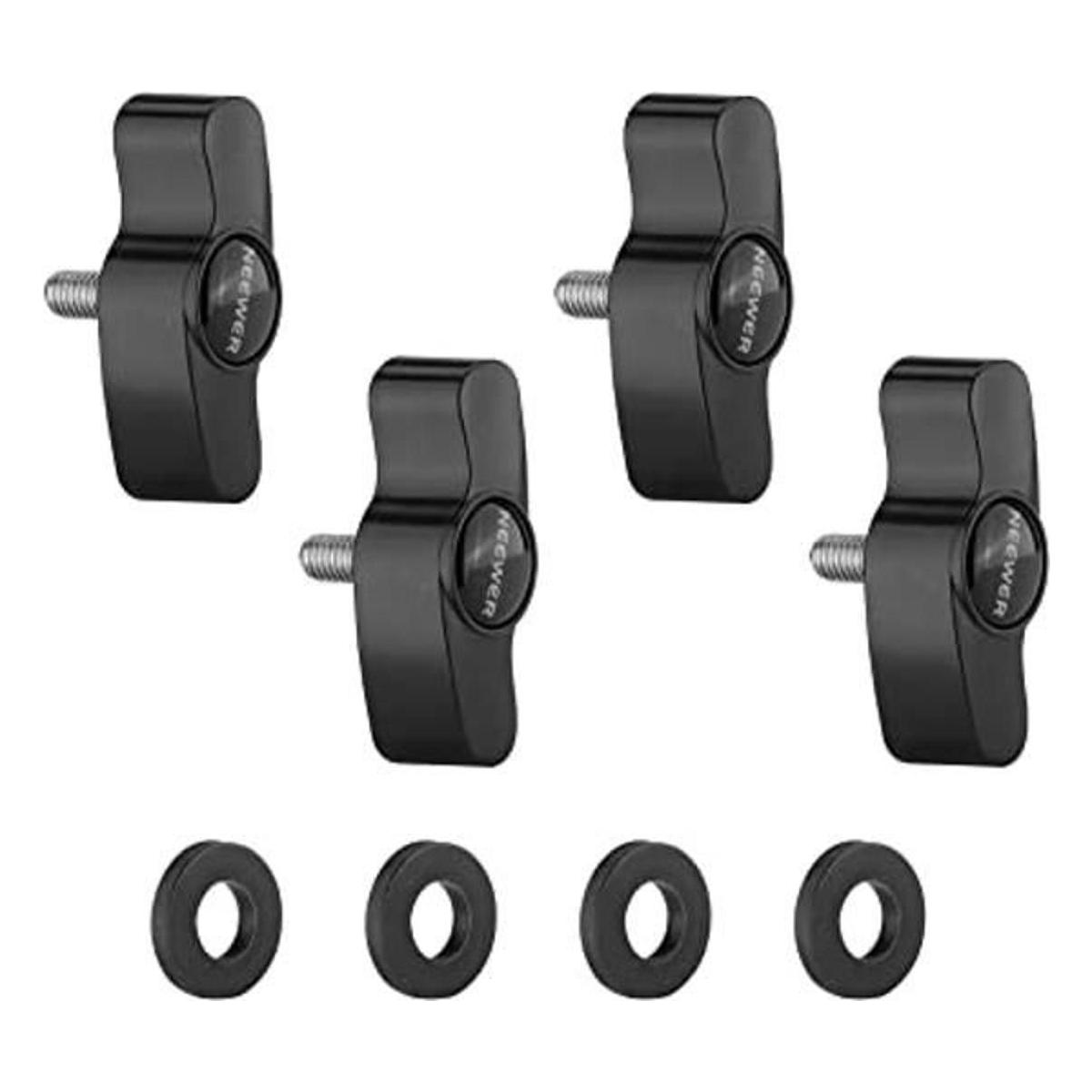 NEEWER Paquete de 4 perillas de tornillo adaptador de