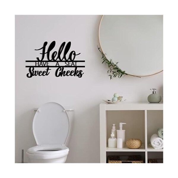 Letrero de pared con texto en inglés Hello Sign Have a_3