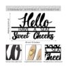 Letrero de pared con texto en inglés Hello Sign Have a_2