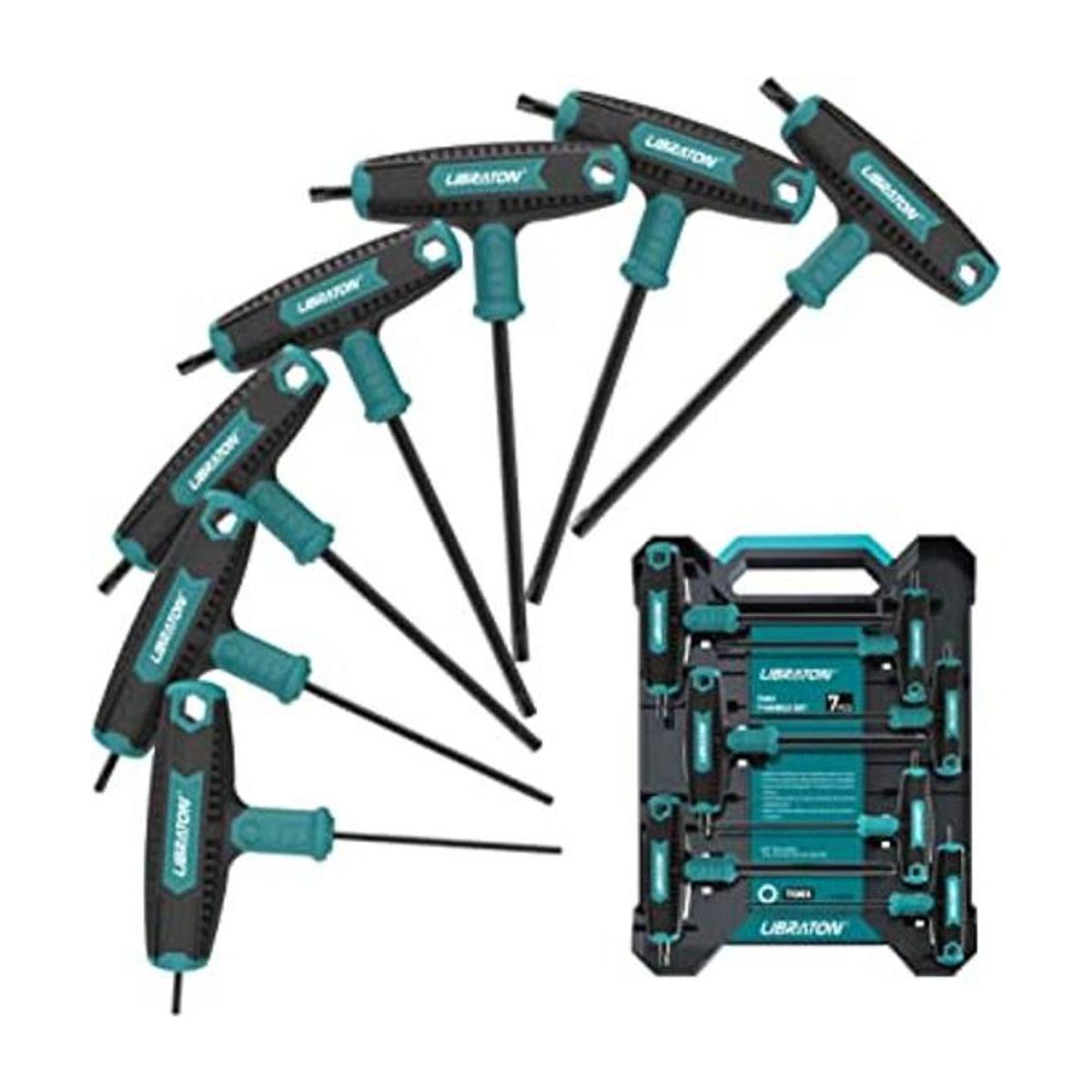 Libraton Juego de llaves Torx de mango en T diseño de dos