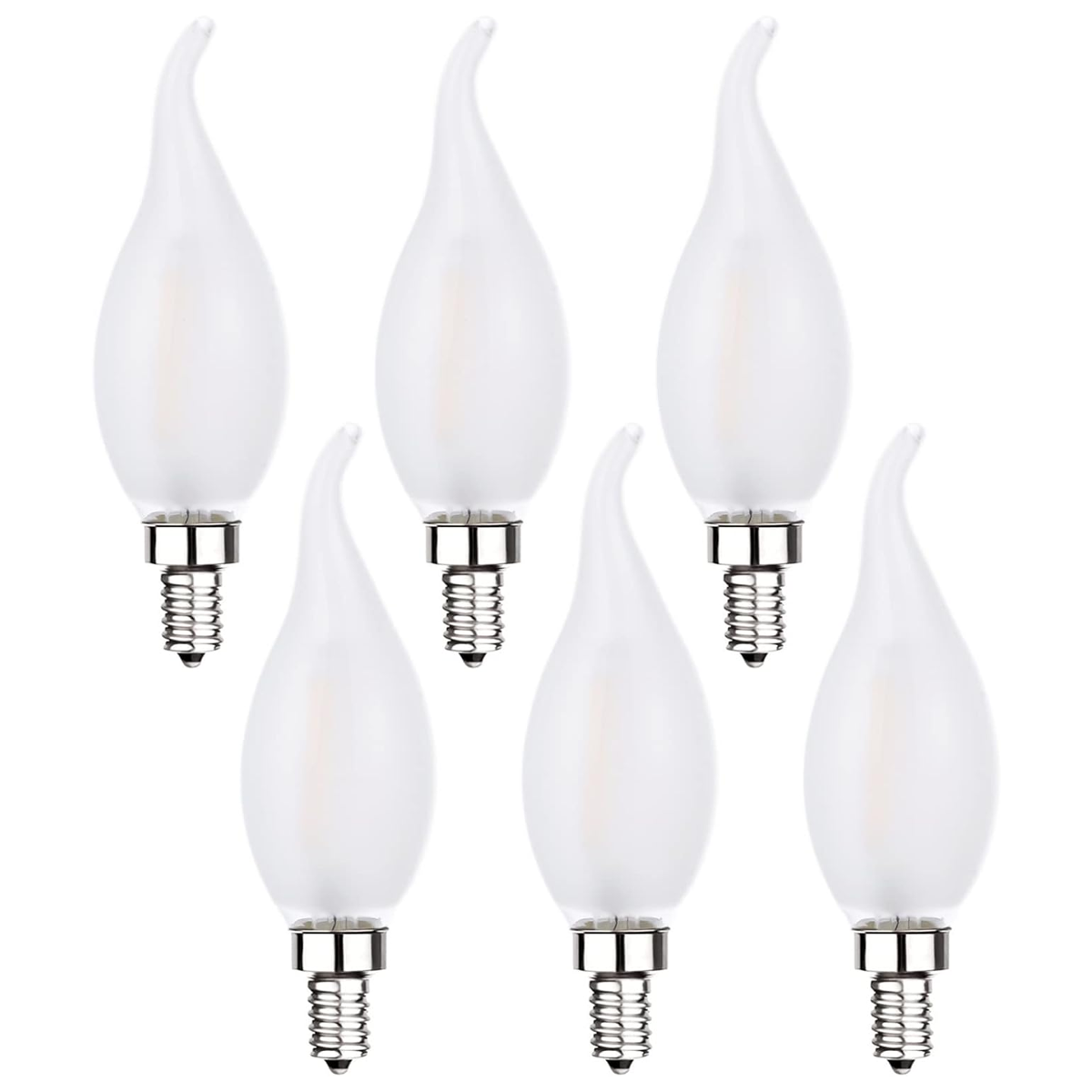Bombillas LED esmeriladas para candelabro E12 bombillas