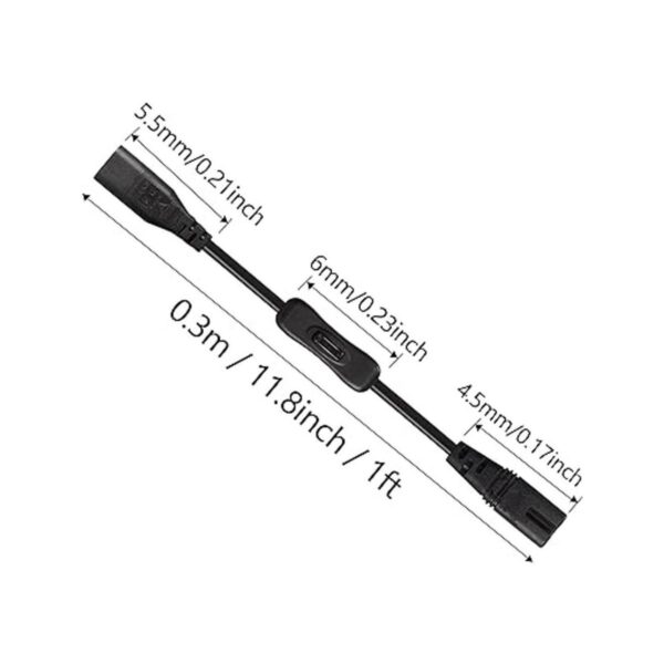 GINTOOYUN Cable de alimentación IEC 320 C8 a C7 con_2