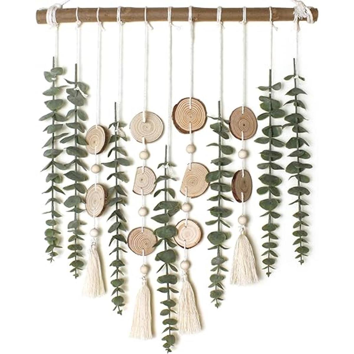 Decoración de baño de eucalipto artificial para colgar en