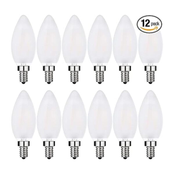 Bombillas LED esmeriladas para candelabro E12 equivalente_4