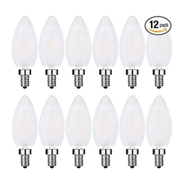 Bombillas LED esmeriladas para candelabro E12 equivalente_1