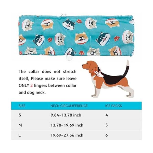 KUDES Collar bandana de enfriamiento para perros con_3