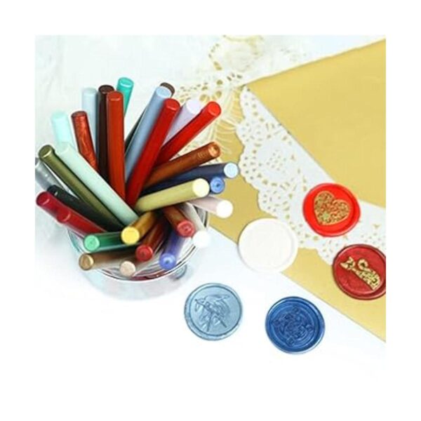 ONWINPOR Varillas de sello de cera de bronce rojo 30