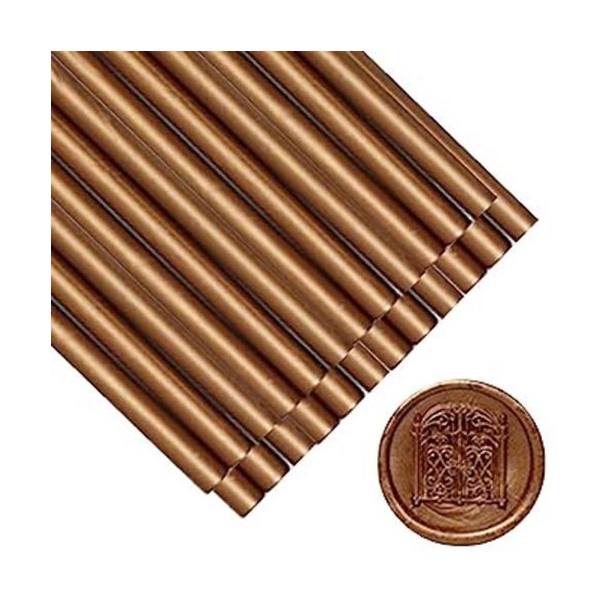 ONWINPOR Varillas de sello de cera de bronce rojo 30