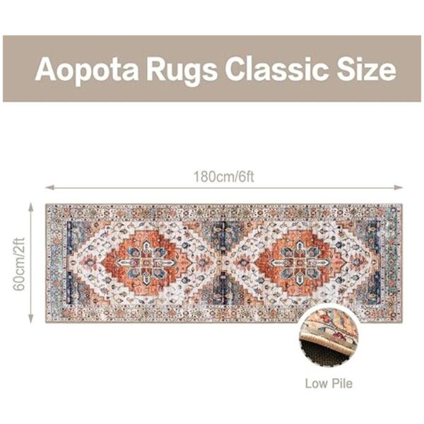 Aopota Alfombra de pasillo para dormitorio 2 x 6 pies