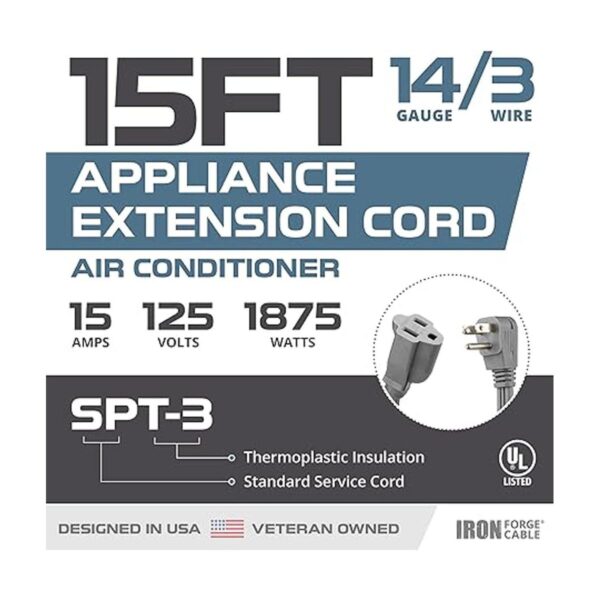Cable de extensión para electrodomésticos de 15 pies_2