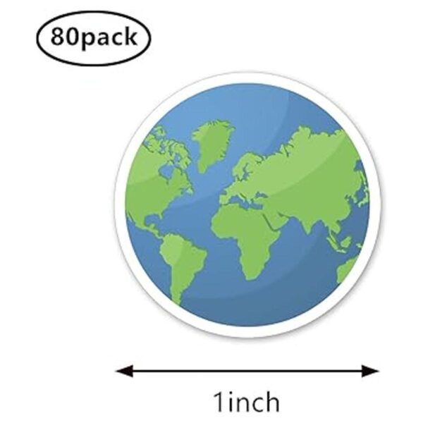 Earth Stickers de 1.0 in para álbumes de recortes arte_2