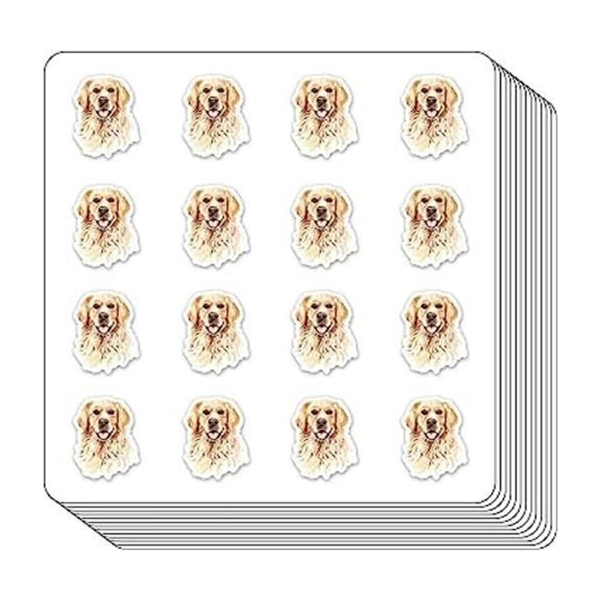 Golden Retriever Calcomanías para planificar perros