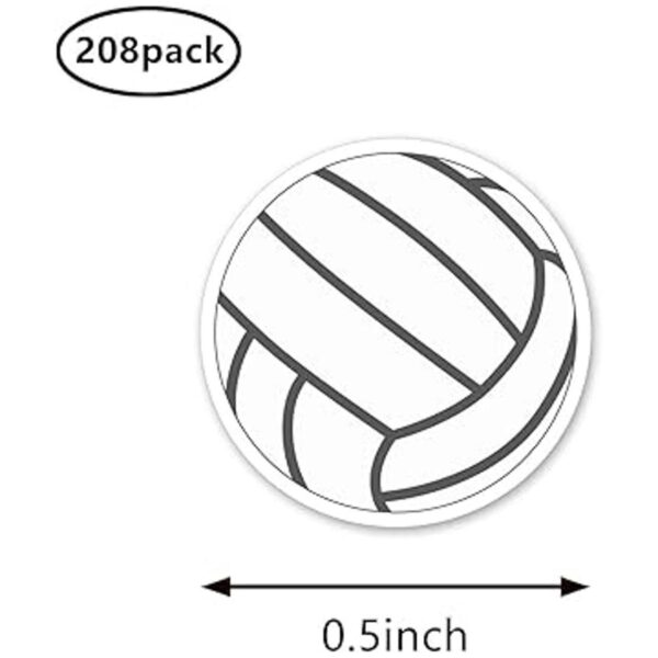 Pegatinas planificadoras de voleibol 0.5 pulgadas_2