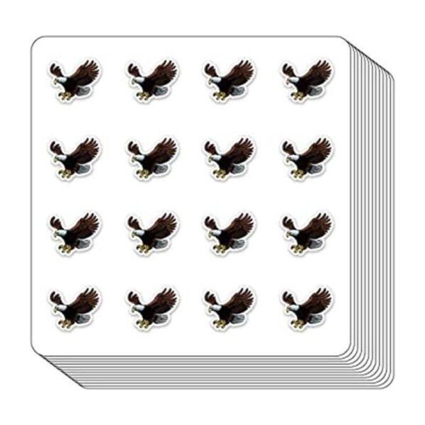Paquete de 208 calcomanías para planificar guila Calva_1