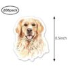 Golden Retriever Calcomanías para planificar perros_2