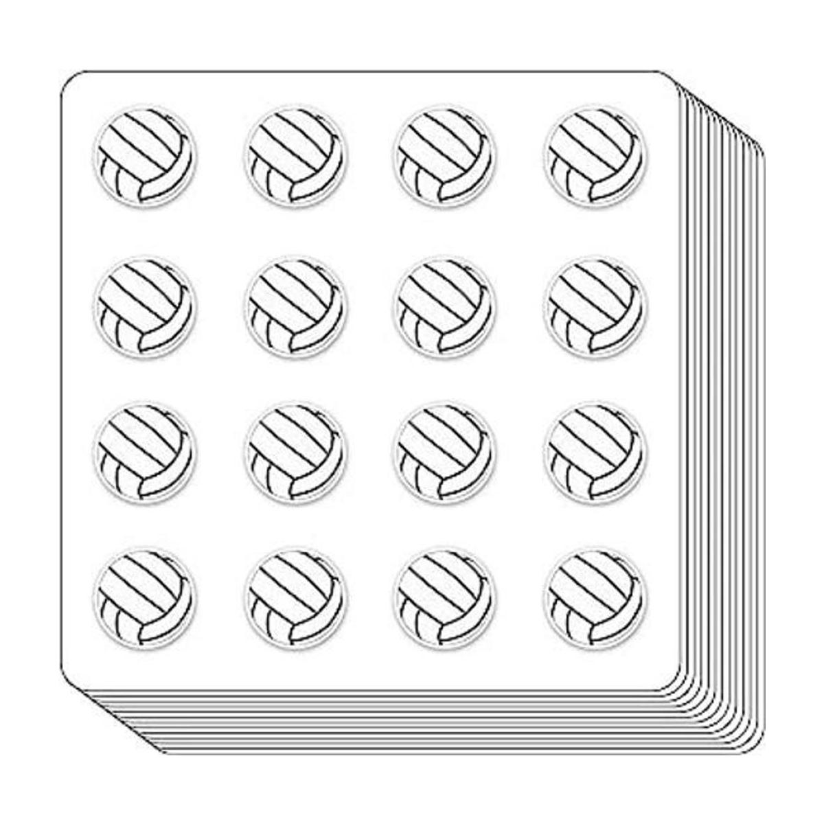 Pegatinas planificadoras de voleibol 0.5 pulgadas