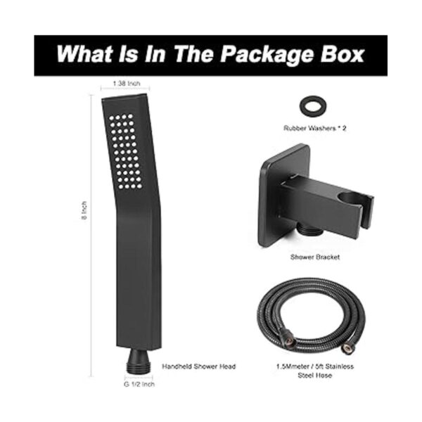 Cabezal de ducha de mano de latón lujoso kit de cabezal