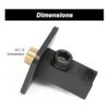 Cabezal de ducha de mano de latón lujoso kit de cabezal