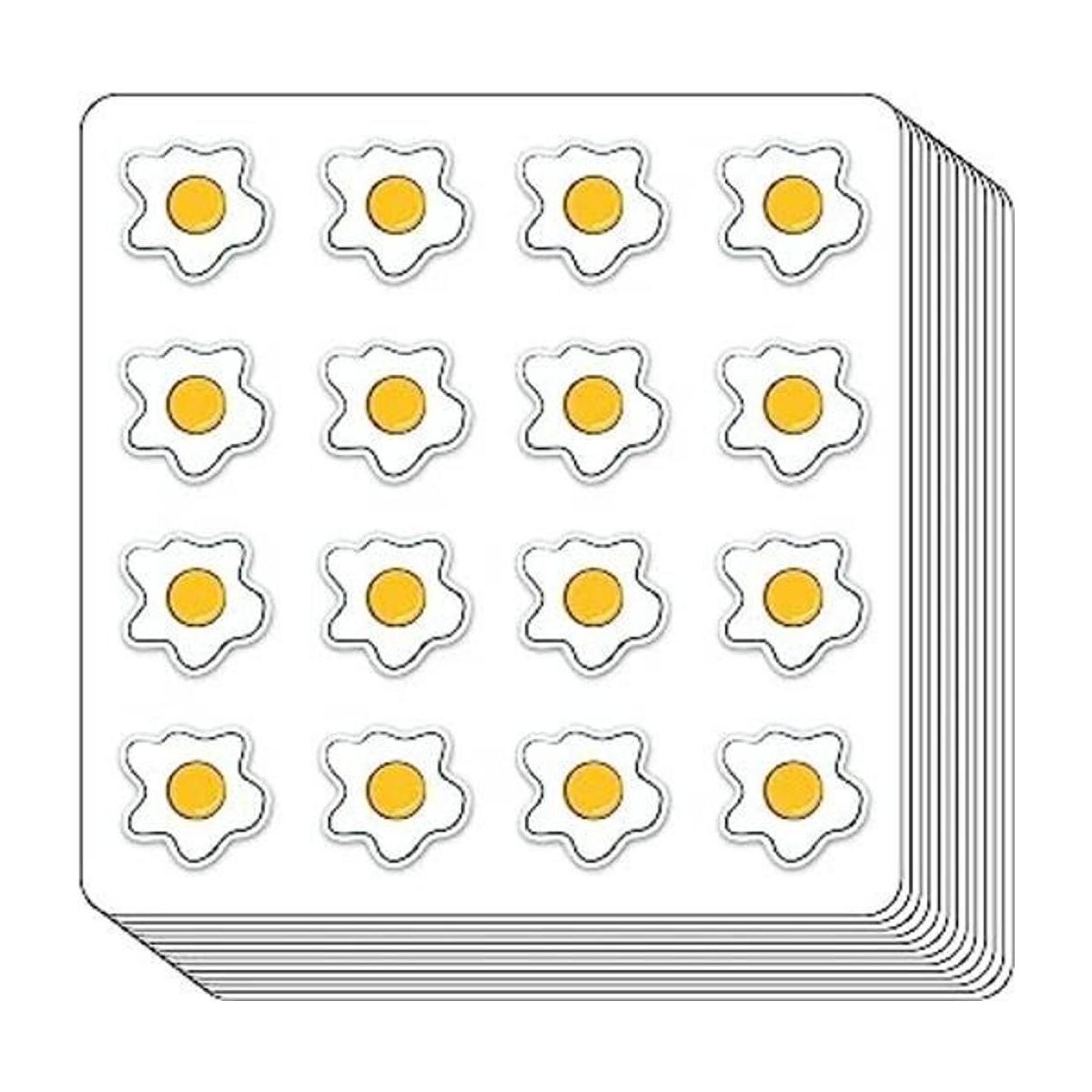 Pegatinas planificadoras de huevos fritos 0.5 pulgadas