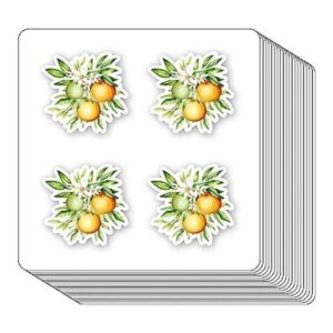 Pegatinas naranjas de 1.0 in para álbumes de recortes_1