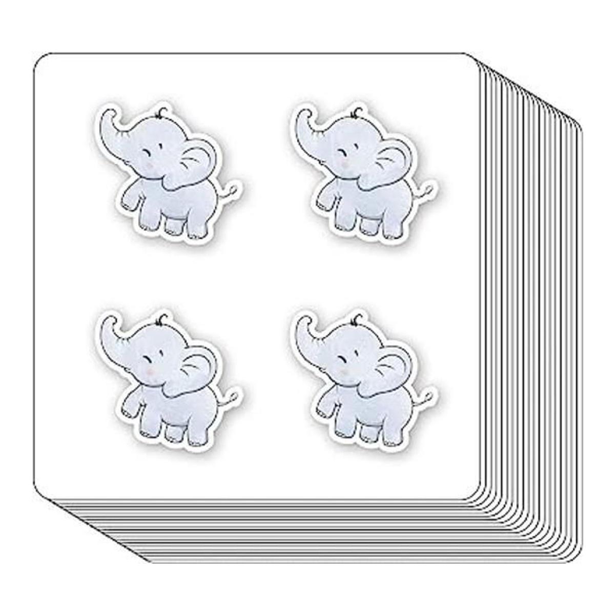 Pegatinas de elefante de 1 pulgada para álbumes de