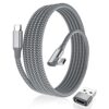 Elebase Cable USB tipo C a C de 100 W en ángulo recto de_1