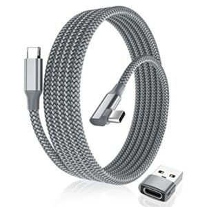 Elebase Cable USB tipo C a C de 100 W en ángulo recto de_1