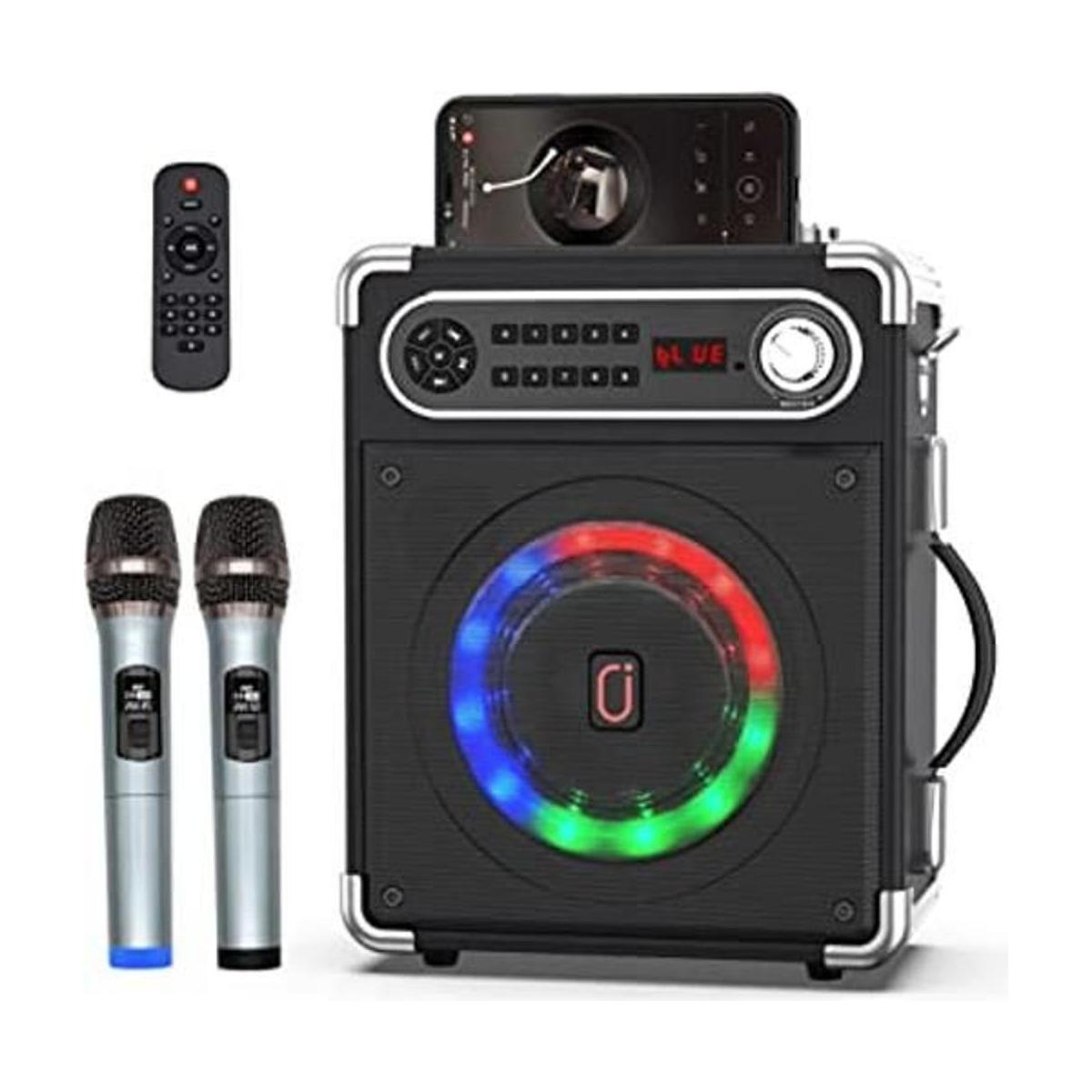 JAUYXIAN Altavoz Bluetooth con dos micrófonos