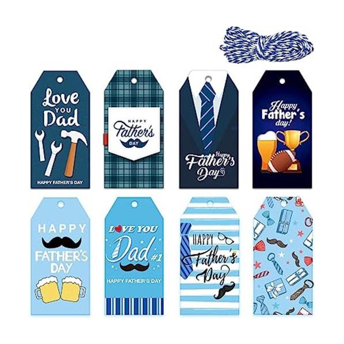 Doumeny 120 etiquetas de regalo para el Día del Padre