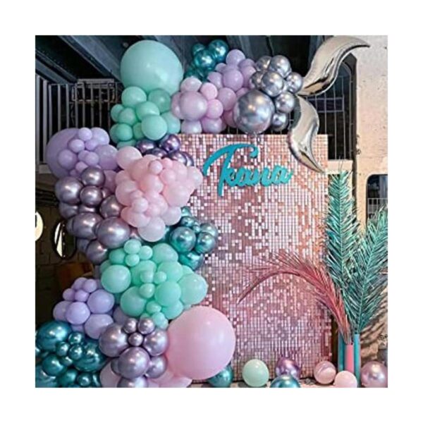 Kit de guirnalda de globos de sirena 164 unidades globos