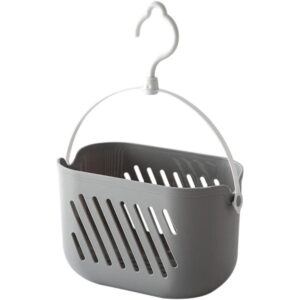 Cesta de plástico colgante para ducha organizador de