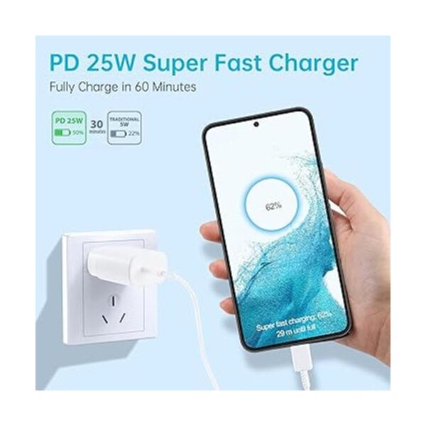 Cargador tipo C cargador de pared USB C de 25 W bloque_3