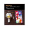 Foco de luz media cromada regulable 6 W equivalente a 60