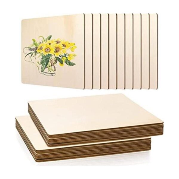 FSWCCK Paquete de 10 hojas de madera de madera
