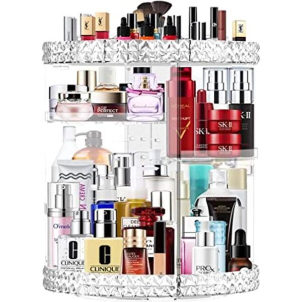 Organizador de maquillaje giratorio de 360 organizador de