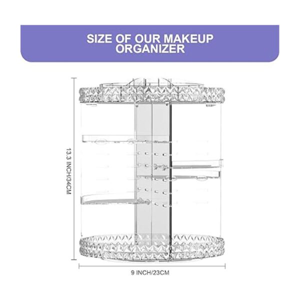 Organizador de maquillaje giratorio de 360 organizador de