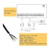 Kit de sensor de salida de vehículo con cable para