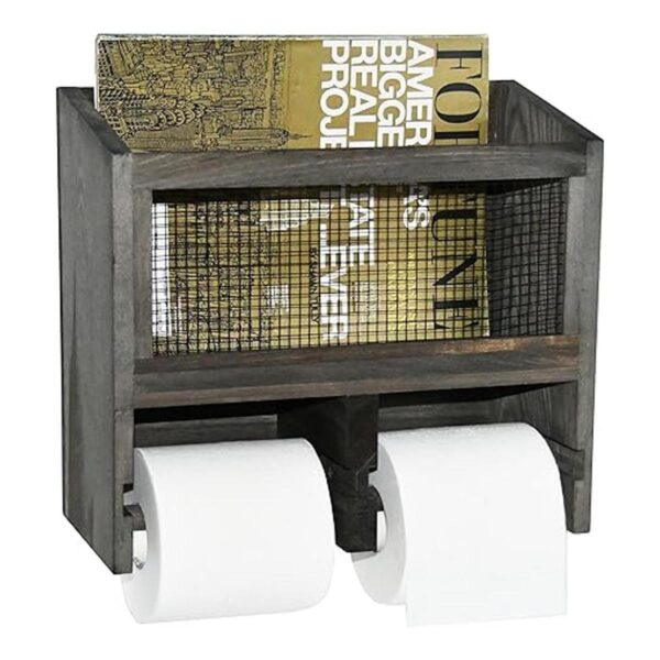 OwlGift Dispensador de rollo de papel higiénico doble de