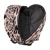 Mochila con estampado de leopardo y guepardo de oro rosa