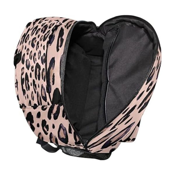 Mochila con estampado de leopardo y guepardo de oro rosa